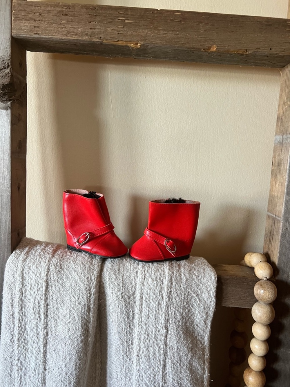 Vintage Pleasant Company American
Girl Molly's Red Boots Galoshes, Retired